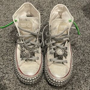 Nan-Ku couture jeweled sneakers